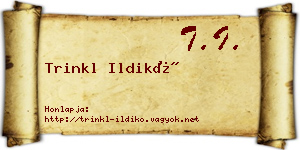 Trinkl Ildikó névjegykártya